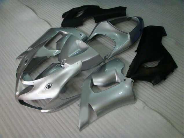 Carene Kawasaki ZX6R 2005-2006 - Argento Nero Carene Kawasaki ZX6R 2005-2006 - Argento Nero