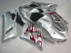 Carene Kawasaki ZX6R 2005-2006 - Argento Rosso Fiammas Carene Kawasaki ZX6R 2005-2006 - Argento Rosso Fiammas