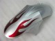 Carene Kawasaki ZX6R 2005-2006 - Argento Rosso Fiammas Carene Kawasaki ZX6R 2005-2006 - Argento Rosso Fiammas