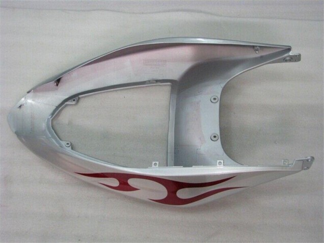 Carene Kawasaki ZX6R 2005-2006 - Argento Rosso Fiammas Carene Kawasaki ZX6R 2005-2006 - Argento Rosso Fiammas