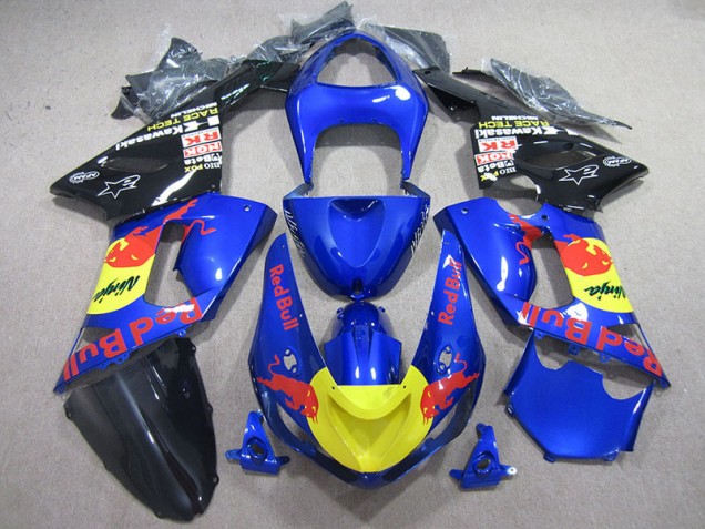 Carene Kawasaki ZX6R 2005-2006 - Blu Red Bull Ninja Carene Kawasaki ZX6R 2005-2006 - Blu Red Bull Ninja