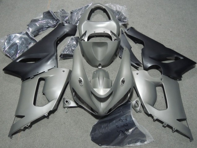 Carene Kawasaki ZX6R 2005-2006 - Grigio Nero Carene Kawasaki ZX6R 2005-2006 - Grigio Nero