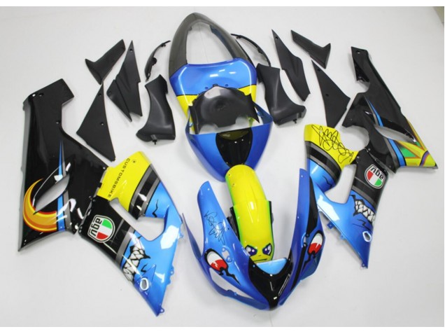 Carene Kawasaki ZX6R 2005-2006 - Squalo Carene Kawasaki ZX6R 2005-2006 - Squalo