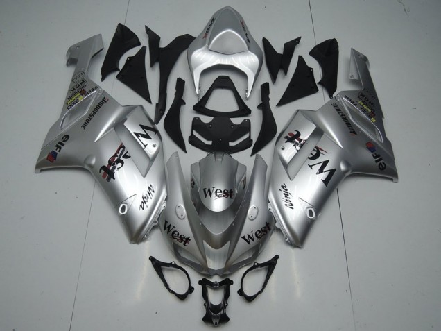 Carene Kawasaki ZX6R 2007-2008 - Argento West