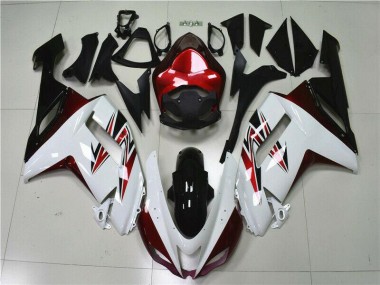 Carene Kawasaki ZX6R 2007-2008 - Bianco Nero Rosso