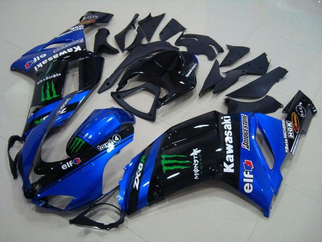 Carene Kawasaki ZX6R 2007-2008 - Blu Monster