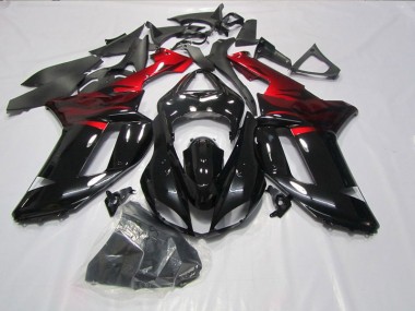 Carene Kawasaki ZX6R 2007-2008 - Nero Rosso