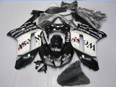 Carene Kawasaki ZX6R 2007-2008 - Nero West Mobil