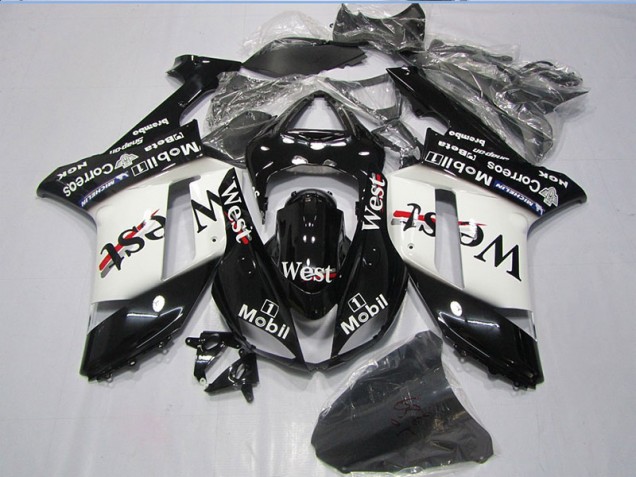 Carene Kawasaki ZX6R 2007-2008 - Nero West Mobil Carene Kawasaki ZX6R 2007-2008 - Nero West Mobil