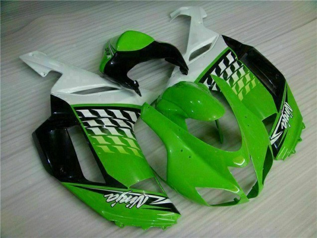 Carene Kawasaki ZX6R 2007-2008 - Verde Bianco Ninja