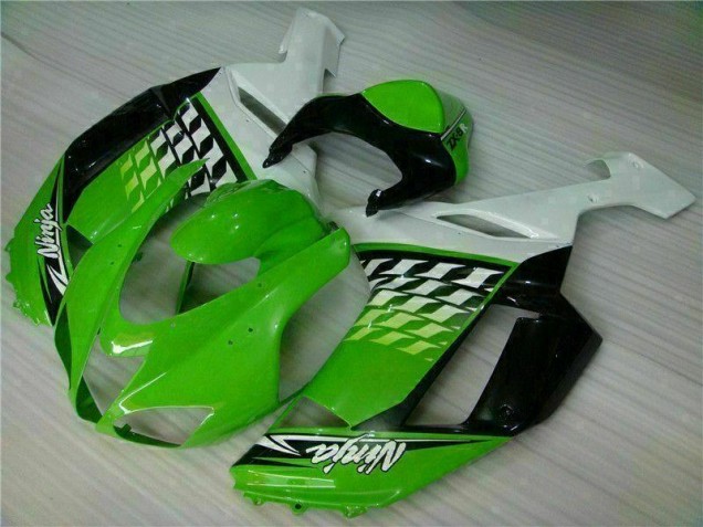 Carene Kawasaki ZX6R 2007-2008 - Verde Bianco Ninja