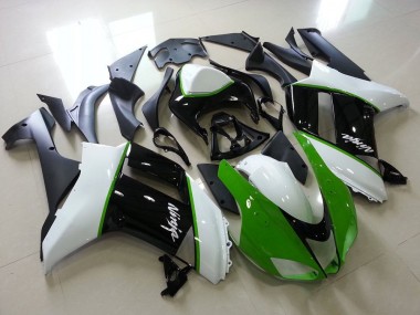 Carene Kawasaki ZX6R 2007-2008 - Verde Nero Bianco