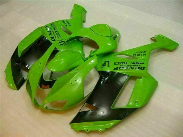 Carene Kawasaki ZX6R 2007-2008 - Verde Nero Dunlop Carene Kawasaki ZX6R 2007-2008 - Verde Nero Dunlop