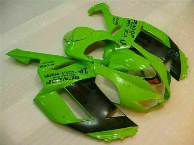 Carene Kawasaki ZX6R 2007-2008 - Verde Nero Dunlop Carene Kawasaki ZX6R 2007-2008 - Verde Nero Dunlop