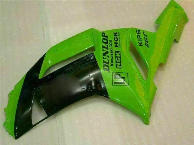 Carene Kawasaki ZX6R 2007-2008 - Verde Nero Dunlop Carene Kawasaki ZX6R 2007-2008 - Verde Nero Dunlop