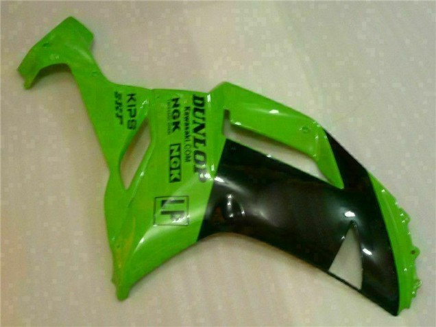 Carene Kawasaki ZX6R 2007-2008 - Verde Nero Dunlop Carene Kawasaki ZX6R 2007-2008 - Verde Nero Dunlop