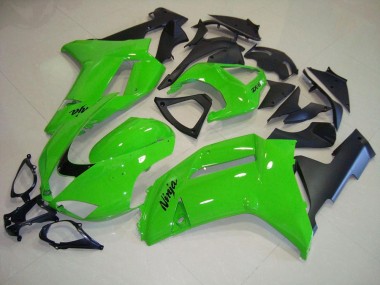 Carene Kawasaki ZX6R 2007-2008 - Verde Nero Opaco