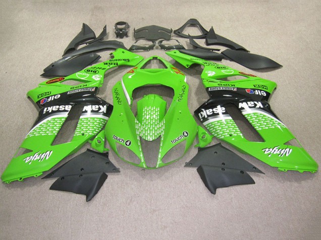 Carene Kawasaki ZX6R 2007-2008 - Verde Touch 4 Carene Kawasaki ZX6R 2007-2008 - Verde Touch 4