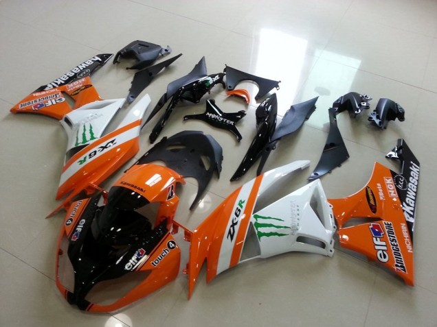 Carene Kawasaki ZX6R 2009-2012 - Arancia Monster Carene Kawasaki ZX6R 2009-2012 - Arancia Monster