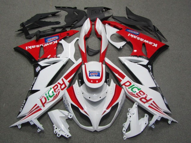 Carene Kawasaki ZX6R 2009-2012 - Bianco Rosso Rapid Carene Kawasaki ZX6R 2009-2012 - Bianco Rosso Rapid