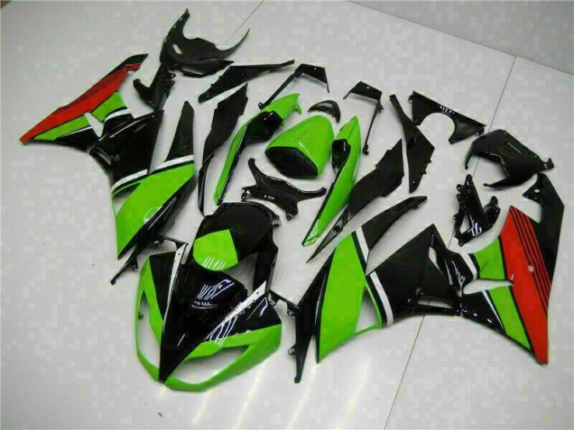 Carene Kawasaki ZX6R 2009-2012 - Nero Verde Rosso Carene Kawasaki ZX6R 2009-2012 - Nero Verde Rosso