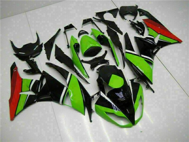 Carene Kawasaki ZX6R 2009-2012 - Nero Verde Rosso Carene Kawasaki ZX6R 2009-2012 - Nero Verde Rosso