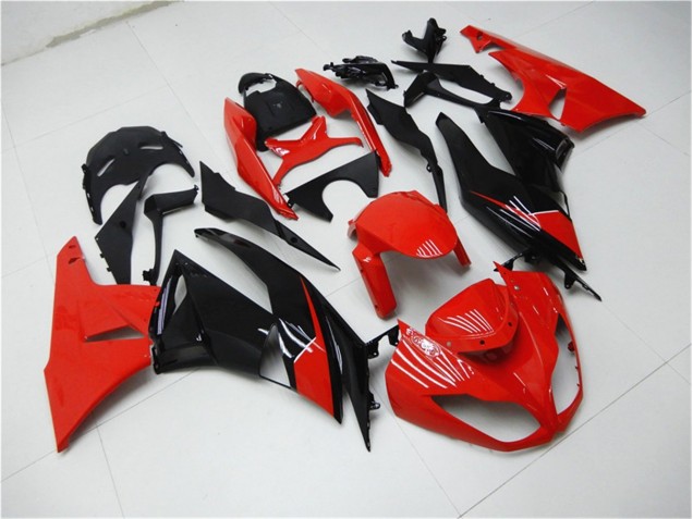 Carene Kawasaki ZX6R 2009-2012 - Rosso Nero Carene Kawasaki ZX6R 2009-2012 - Rosso Nero