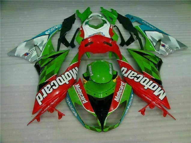 Carene Kawasaki ZX6R 2009-2012 - Rosso Verdecard Carene Kawasaki ZX6R 2009-2012 - Rosso Verdecard