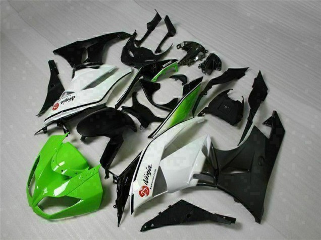 Carene Kawasaki ZX6R 2009-2012 - Verde Nero Bianco 25 Carene Kawasaki ZX6R 2009-2012 - Verde Nero Bianco 25
