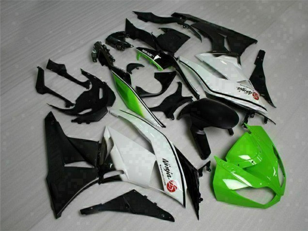 Carene Kawasaki ZX6R 2009-2012 - Verde Nero Bianco 25 Carene Kawasaki ZX6R 2009-2012 - Verde Nero Bianco 25