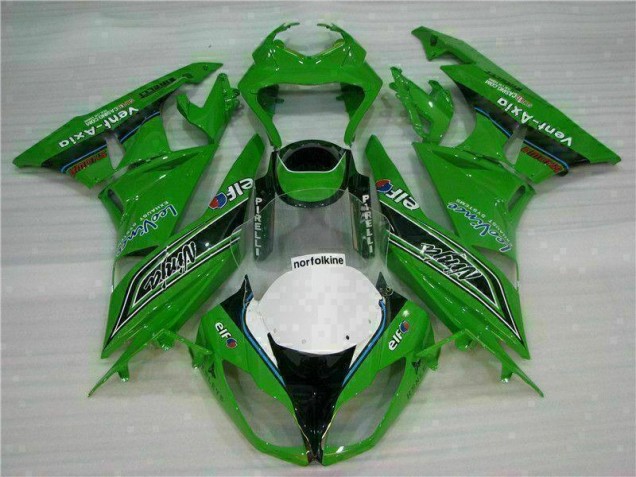 Carene Kawasaki ZX6R 2009-2012 - Verde Nero LeoVince Carene Kawasaki ZX6R 2009-2012 - Verde Nero LeoVince