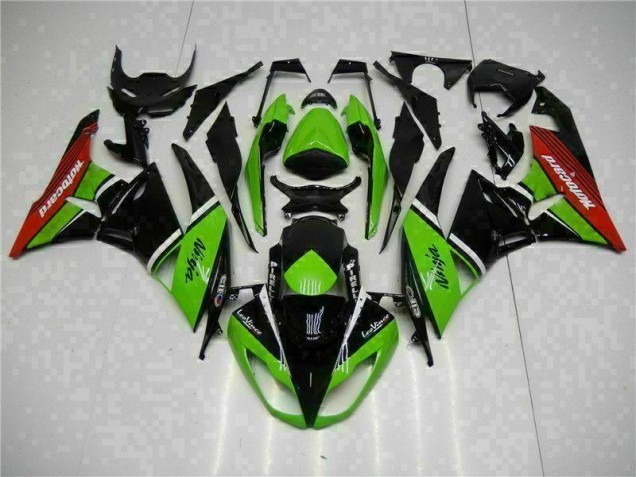 Carene Kawasaki ZX6R 2009-2012 - Verde Nero Rosso Carene Kawasaki ZX6R 2009-2012 - Verde Nero Rosso