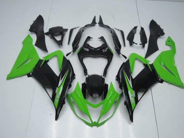 Carene Kawasaki ZX6R 2013-2018 - Nero Verde 636