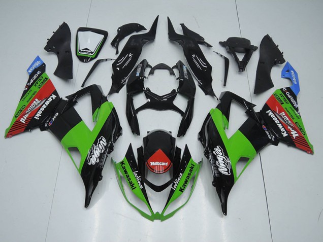 Carene Kawasaki ZX6R 2013-2018 - Nero Verde Rossocard Carene Kawasaki ZX6R 2013-2018 - Nero Verde Rossocard