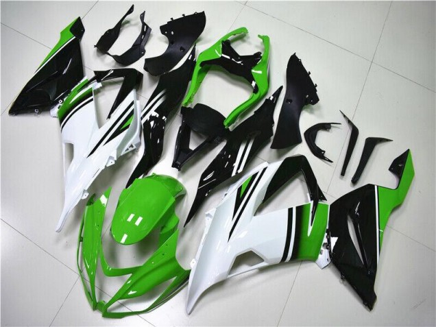 Carene Kawasaki ZX6R 2013-2018 - Verde Bianco Nero Carene Kawasaki ZX6R 2013-2018 - Verde Bianco Nero