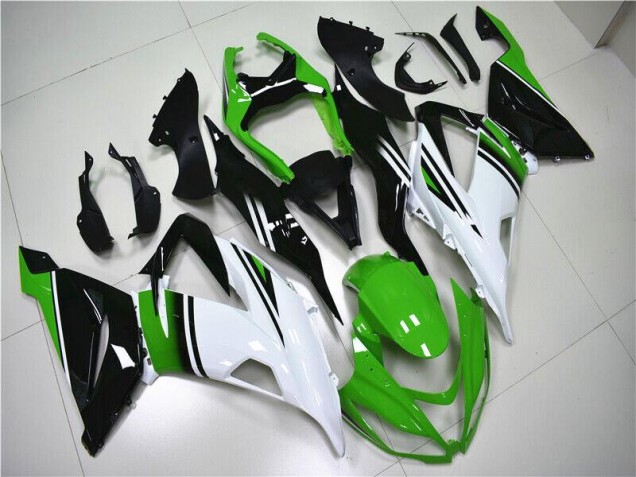 Carene Kawasaki ZX6R 2013-2018 - Verde Bianco Nero Carene Kawasaki ZX6R 2013-2018 - Verde Bianco Nero