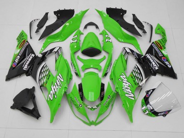 Carene Kawasaki ZX6R 2013-2018 - Verde Nero 11