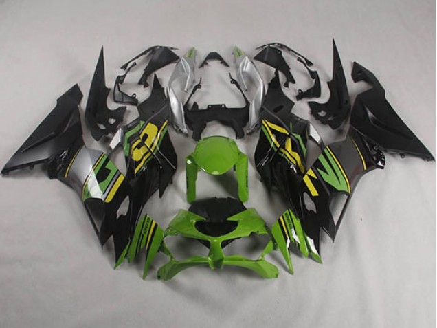 Carene Kawasaki ZX6R 2019-2023 - Nero Verde Carene Kawasaki ZX6R 2019-2023 - Nero Verde