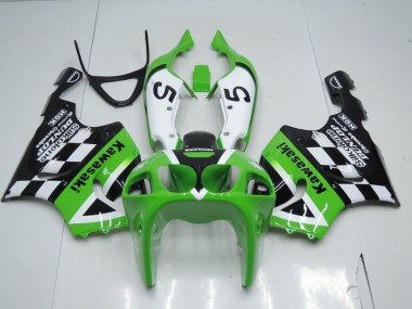 Carene Kawasaki ZX7R 1996-2003 - Verde Nero & Bianco