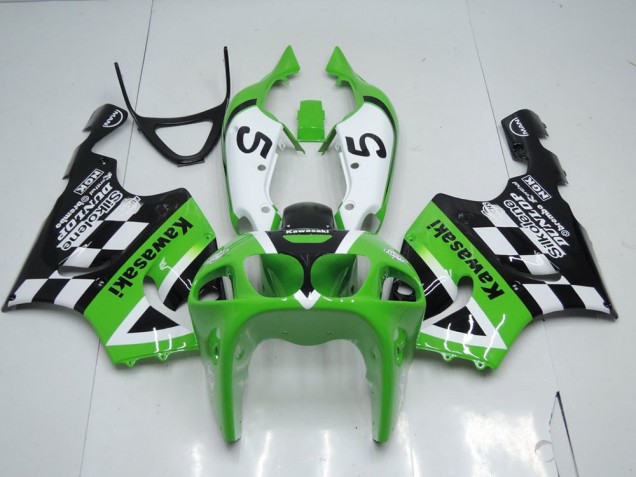Carene Kawasaki ZX7R 1996-2003 - Verde Nero & Bianco Carene Kawasaki ZX7R 1996-2003 - Verde Nero & Bianco