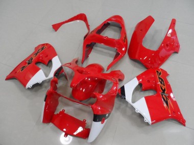 Carene Kawasaki ZX9R 2000-2001 - Rosso & Bianco
