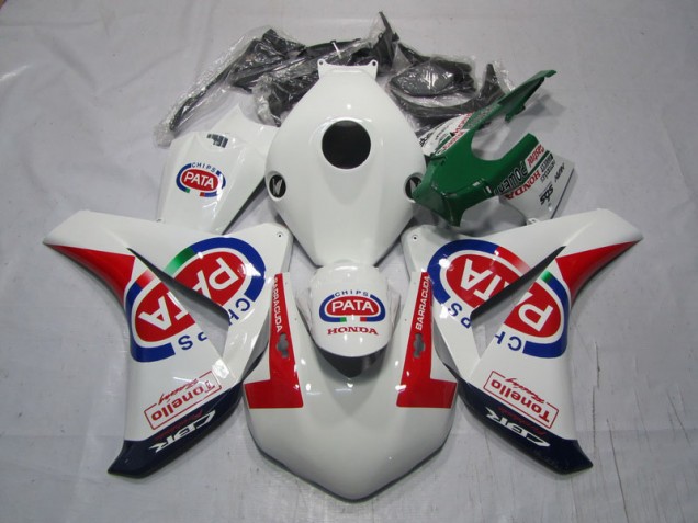 Carene & Plastica Honda CBR 1000 RR 2008-2011 - Bianco Rosso PATA Carene & Plastica Honda CBR 1000 RR 2008-2011 - Bianco Rosso PATA