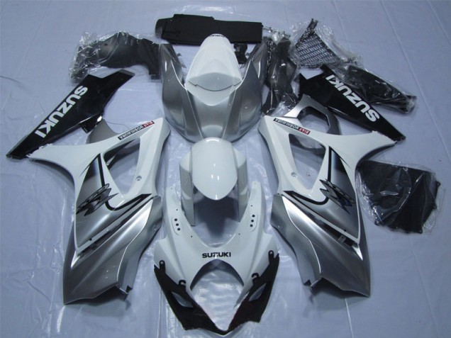 Carene & Plastica Suzuki GSXR 1000 K7 2007-2008 - Bianco Argento Nero Carene & Plastica Suzuki GSXR 1000 K7 2007-2008 - Bianco Argento Nero