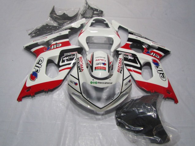 Carene Suzuki GSXR 1000 K1 2000-2002 - Bianco Rosso Rizoma Playboy