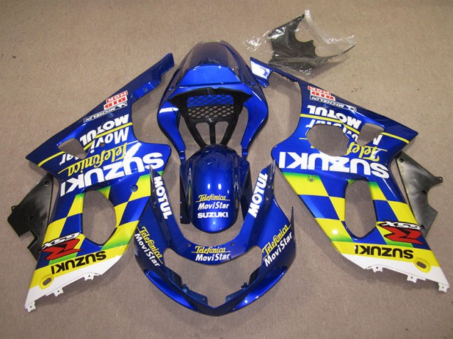 Carene Suzuki GSXR 1000 K1 2000-2002 - Blu Giallo Telefumica Movistar Carene Suzuki GSXR 1000 K1 2000-2002 - Blu Giallo Telefumica Movistar