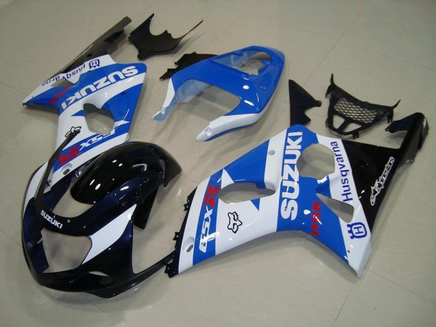Carene Suzuki GSXR 1000 K1 2000-2002 - Nero Blu Bianco