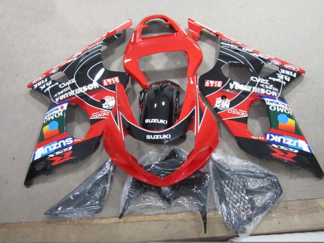 Carene Suzuki GSXR 1000 K1 2000-2002 - Rosso Nero Denso