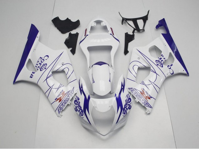 Carene Suzuki GSXR 1000 K3 2003-2004 - Blu Bianco Corona Carene Suzuki GSXR 1000 K3 2003-2004 - Blu Bianco Corona
