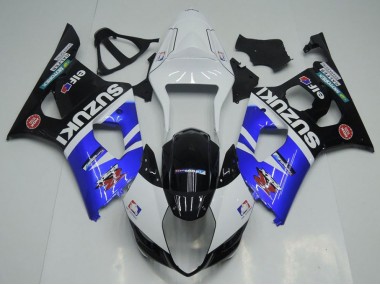 Carene Suzuki GSXR 1000 K3 2003-2004 - Blu Bianco & Nero