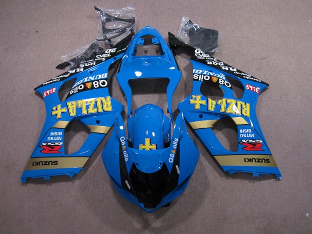 Carene Suzuki GSXR 1000 K3 2003-2004 - Blu Rizla Q8 Oils